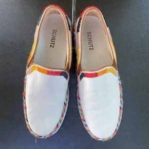 Schutz 9.5 Tirian embroidery sneekers